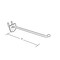 Azar Displays 2-Piece 8" Metal Wire Hook Plastic Attached Back: 0.187" Dia., PK50 701208-50PK - alternate 3